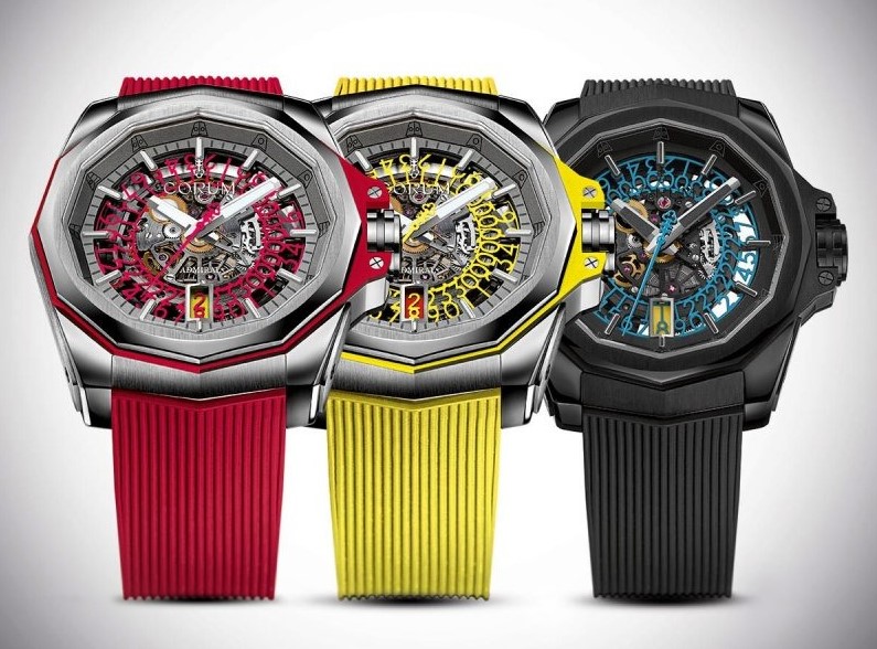 Corum Admiral Cup 45 Red Squelette 3 colors