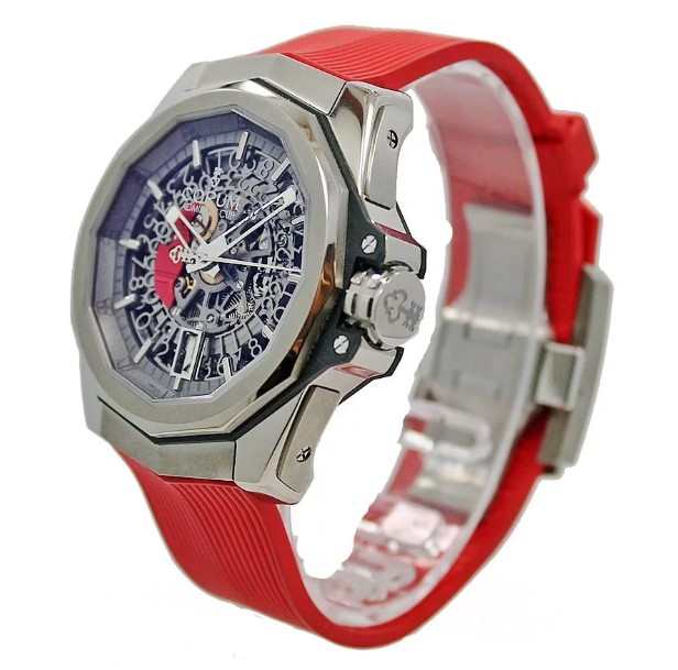 Corum Admiral Cup 45 Red Squelette side view