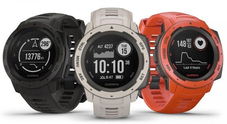 Garmin Instinct, Rugged Outdoor Watch with GPS 3 colors