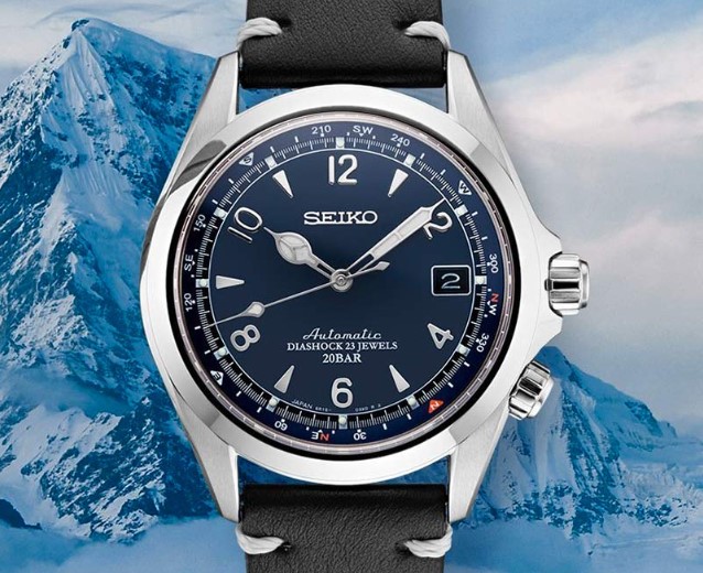The Seiko U.S. Limited Edition Alpinist full view