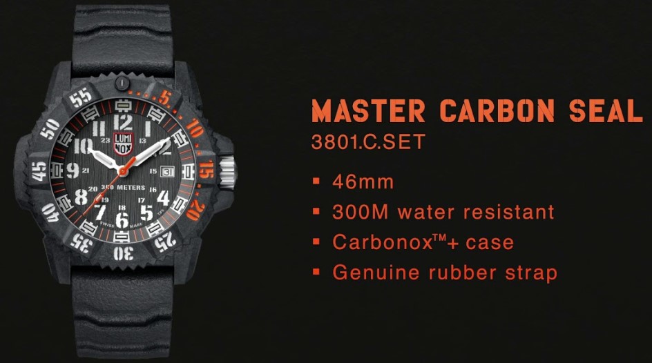 Luminox Master Carbon Seal 3803 Series Men's Watch view specifications