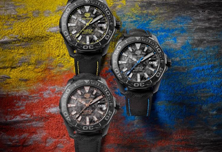 TAG Heuer Aquaracer Carbon Watches 3 colors