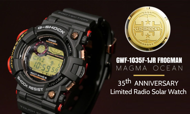 Casio G-Shock GWF-1035F-1JR FROGMAN Magma Ocean 35th Anniversary Limited Radio Solar Watch
